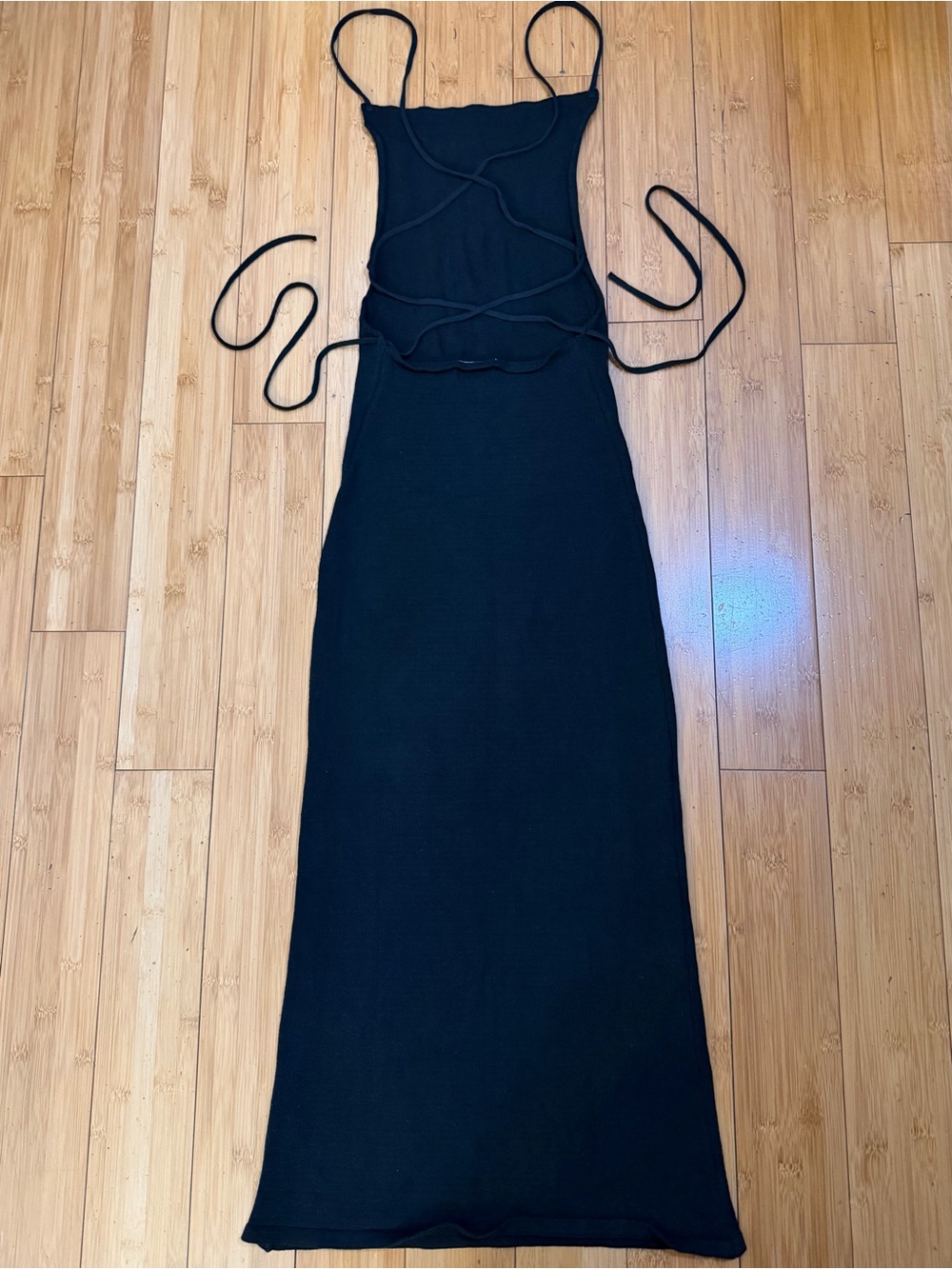 ALOHAS Delicate Strap Knit Dress Black Size S - Picture 4 of 16